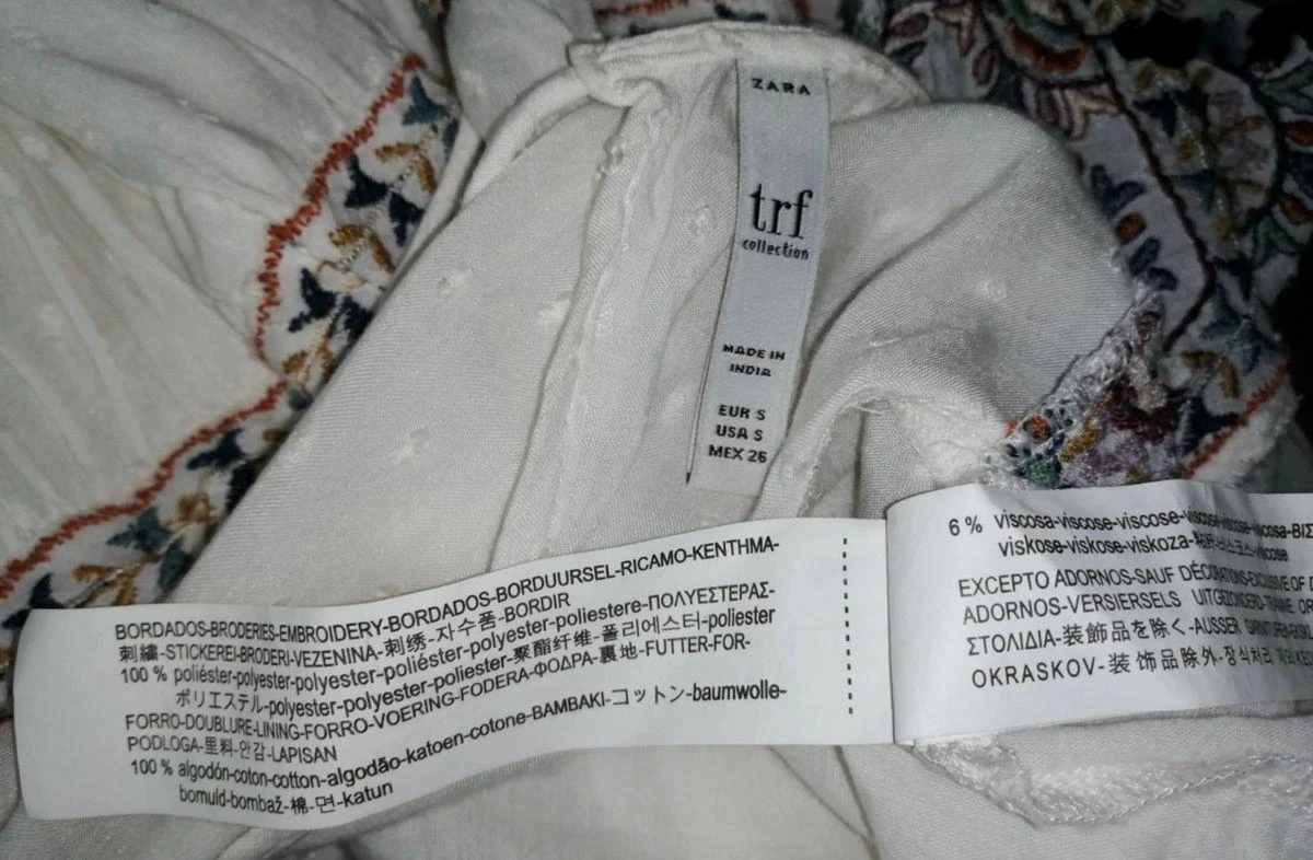 Bohemian chic white embroidered dress-like romper "Zara Trf"} – photo 5